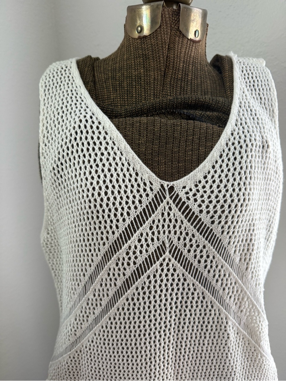 Women’s NWT Crochet V-Neck Swim Cover-Up Dress - Picture 6 of 9